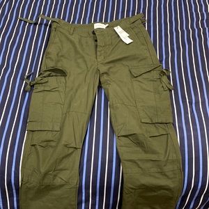 Top man army green cargo pants